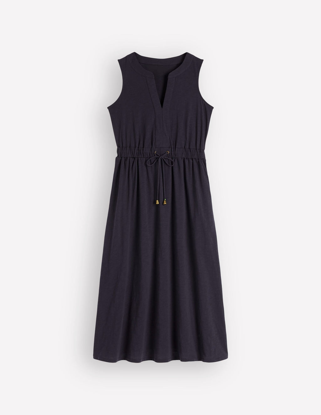 Delphine Midi Sleeveless Dress-Navy