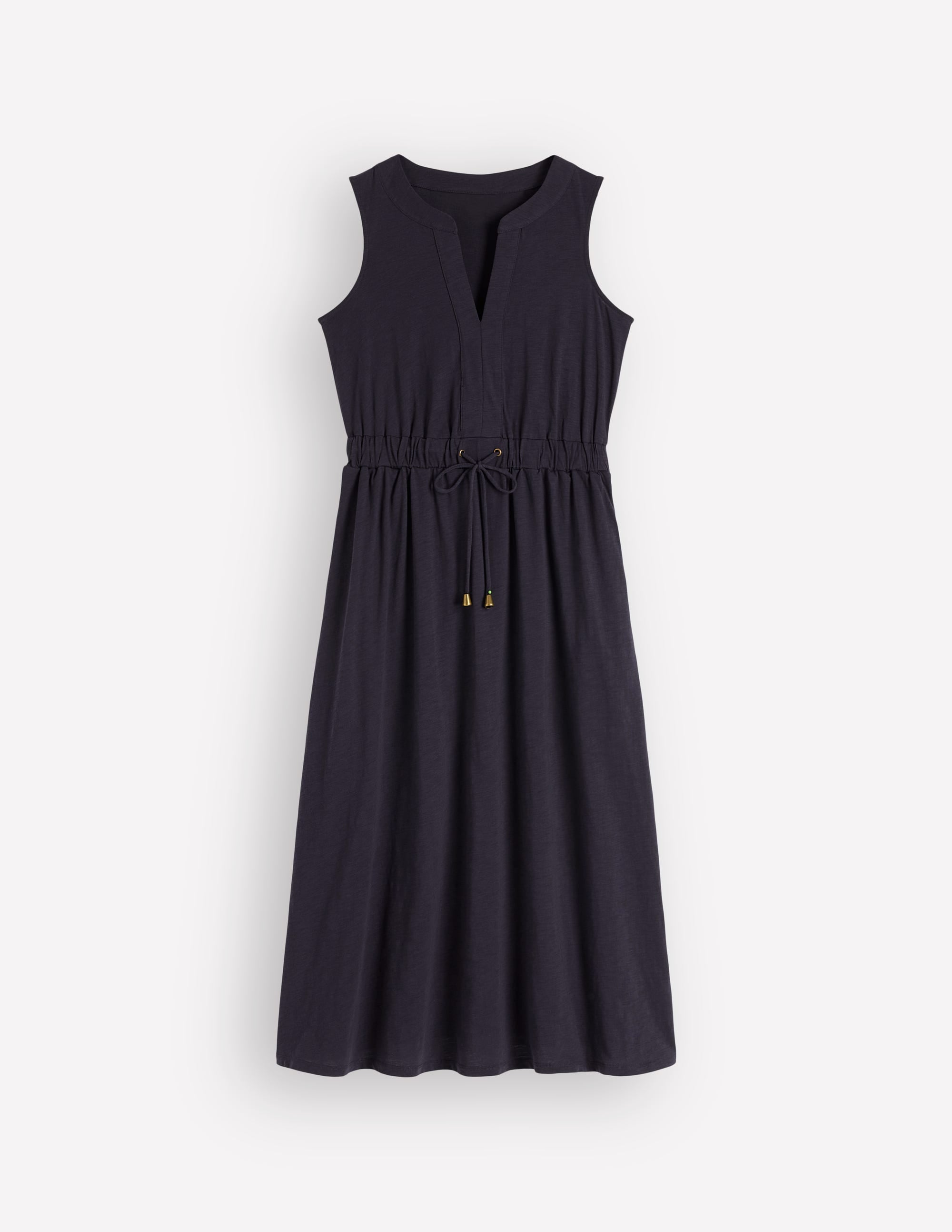 Delphine Midi Sleeveless Dress-Navy